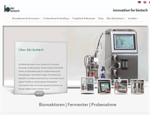 Tablet Screenshot of bbi-biotech.com